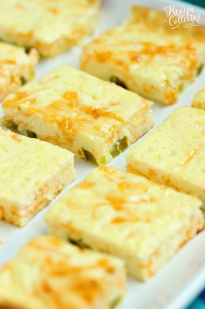 Cheesy Jalapeno Egg Squares