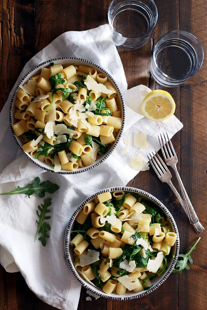 Lemon Arugula Pasta