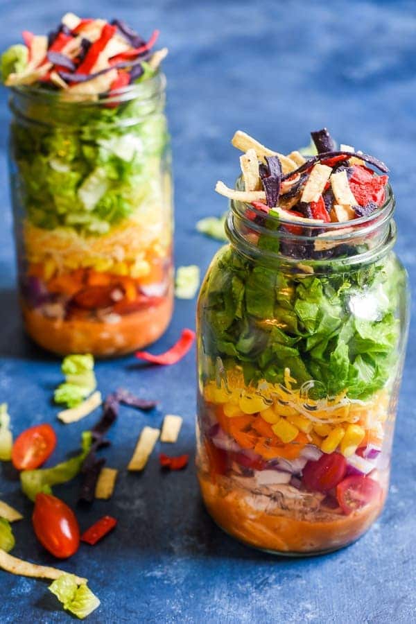 Mason Jar Taco Salads