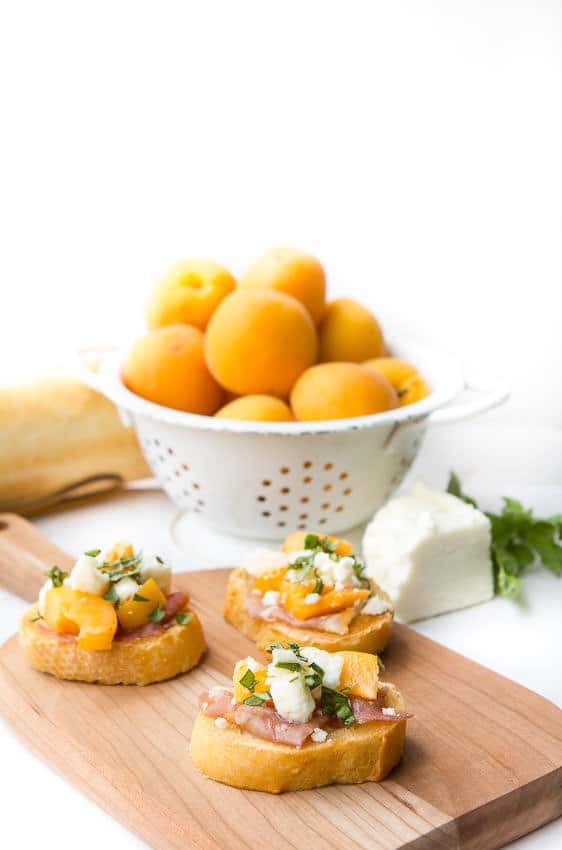 Apricot Cheese Serrano Baguette