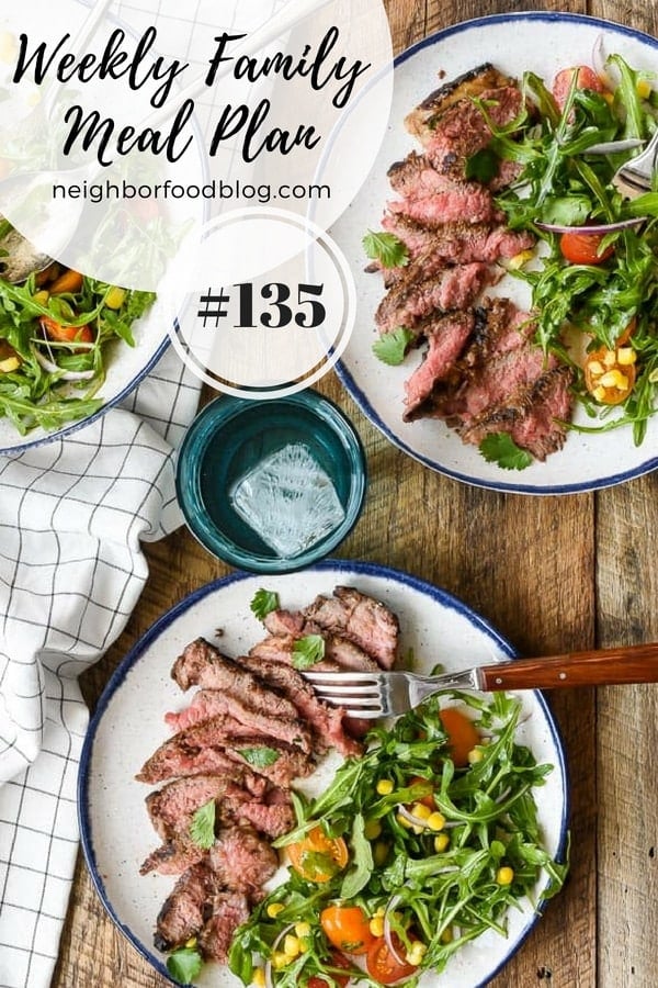Weekly Family Meal Plan 135 | NeighborFood