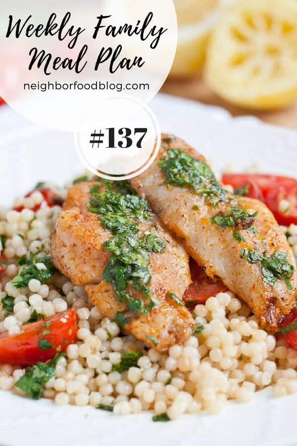 Weekly Family Meal Plan 137 | NeighborFood