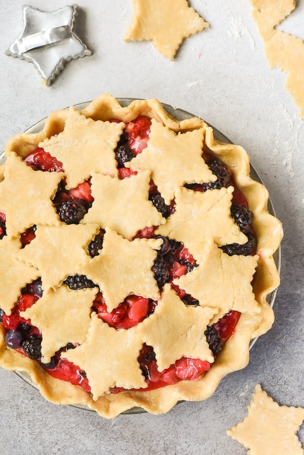 Bumbleberry Pie before being baked