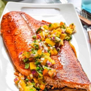 Grilled Salmon with Mango Salsa