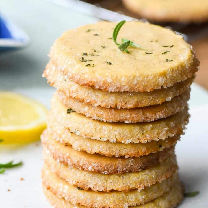 Lemon Rosemary Butter Cookies Image