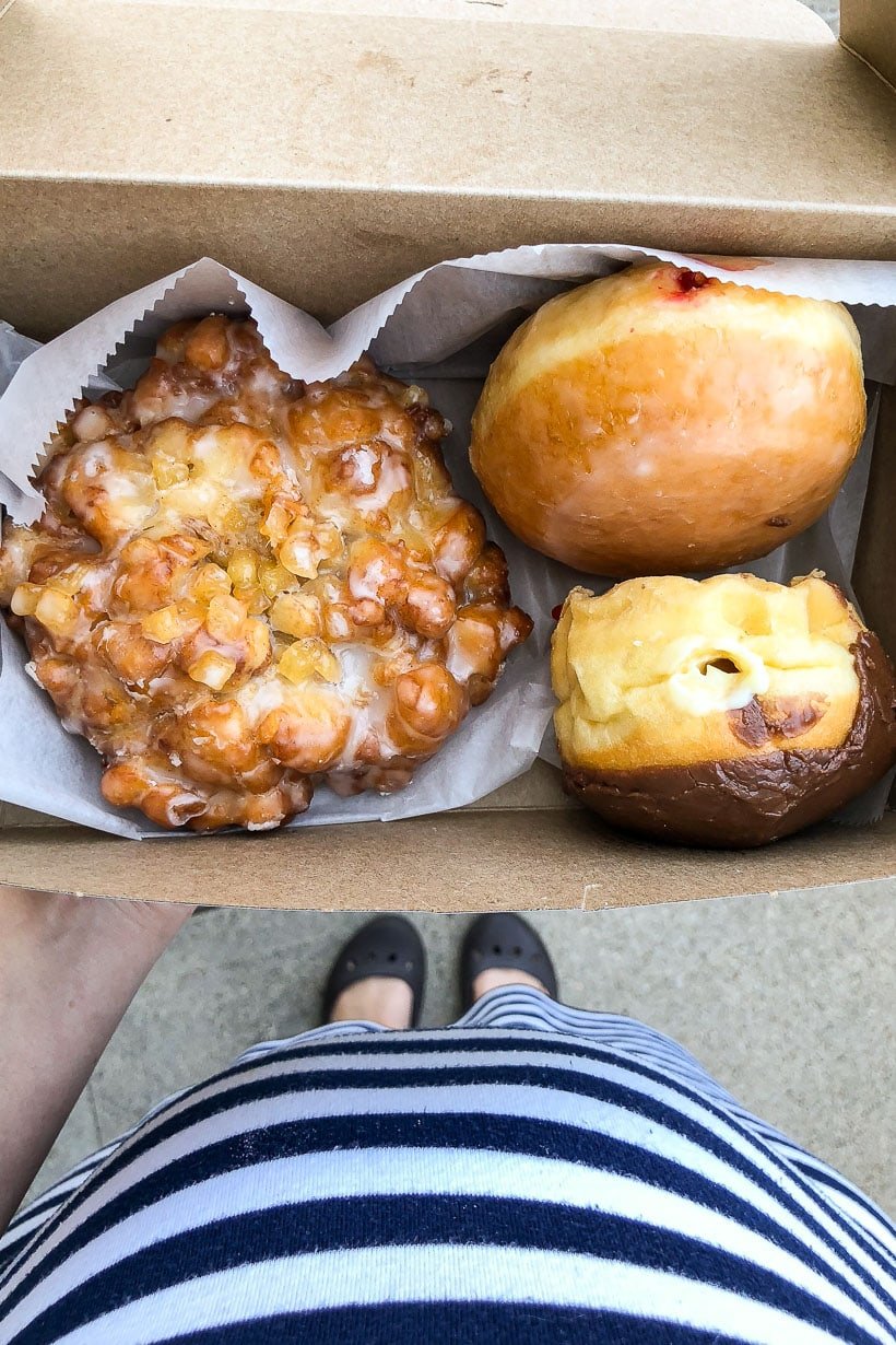 Donuts from The Donut House in a box