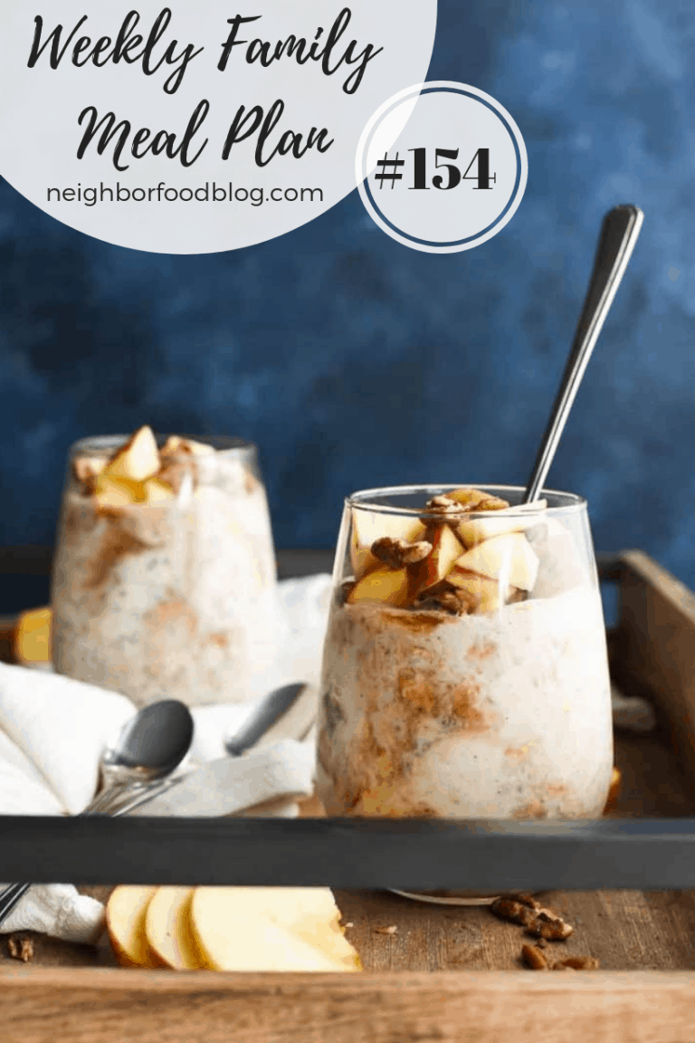 Weekly Family Meal Plan 154