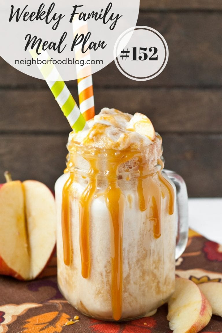 Weekly Family Meal Plan 152