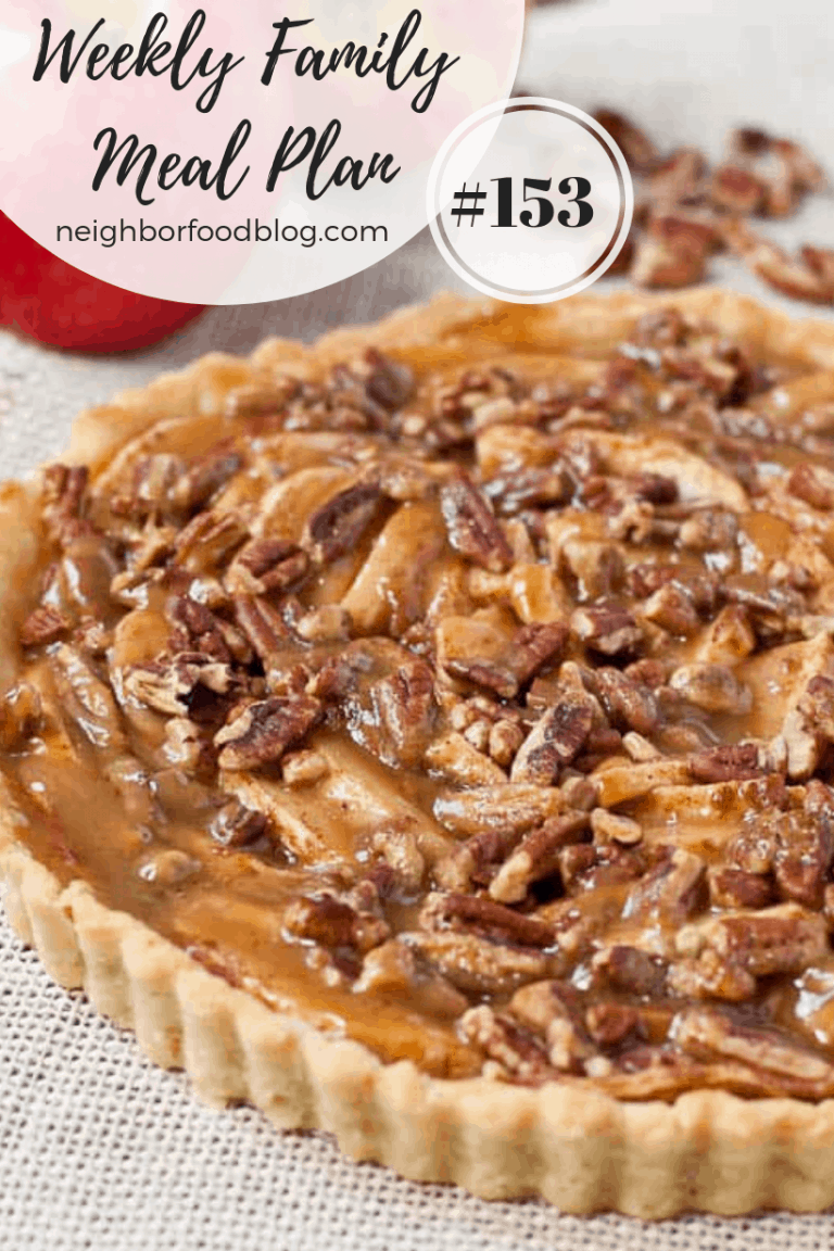 Weekly Family Meal Plan 153