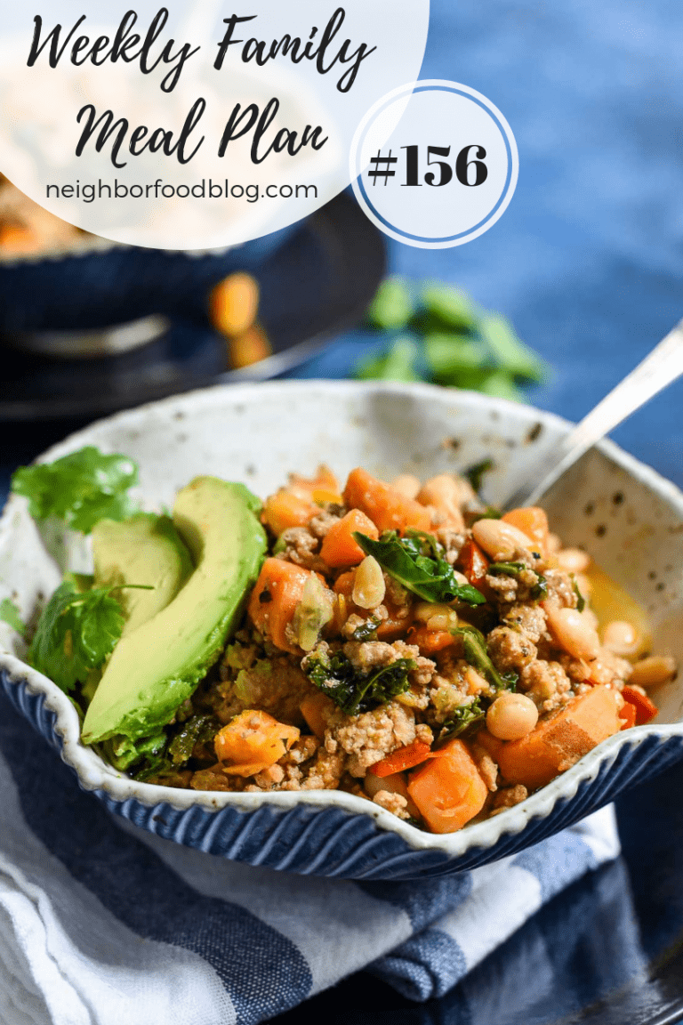 Weekly Family Meal Plan- 156