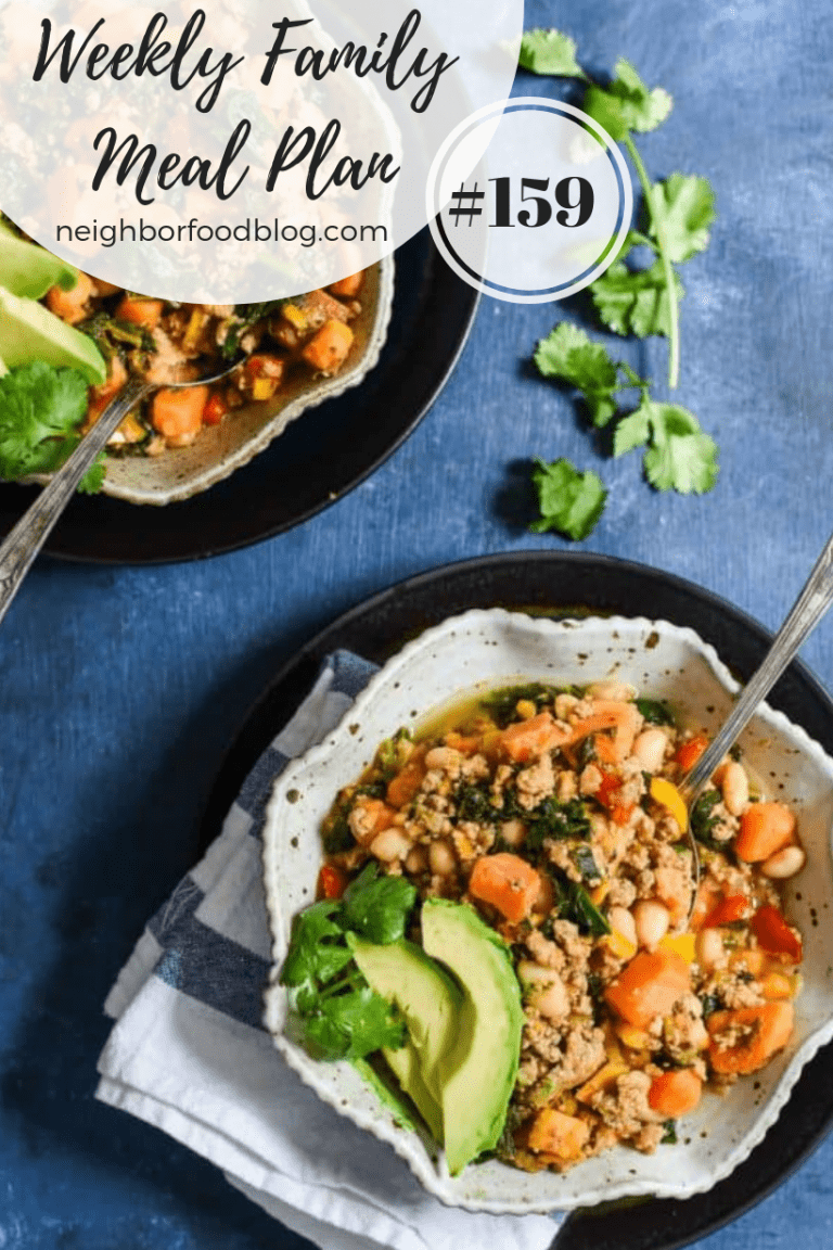 Weekly Family Meal Plan 159