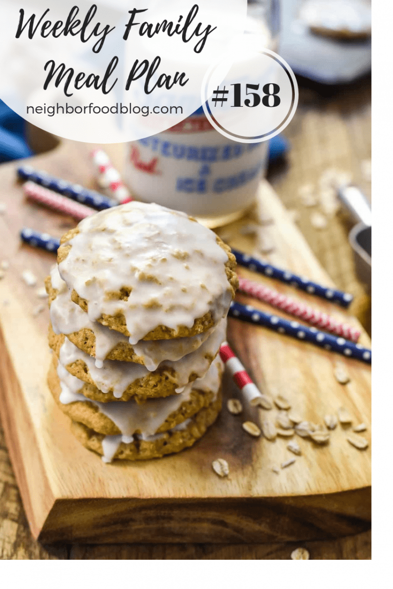 Weekly Meal Plan 158