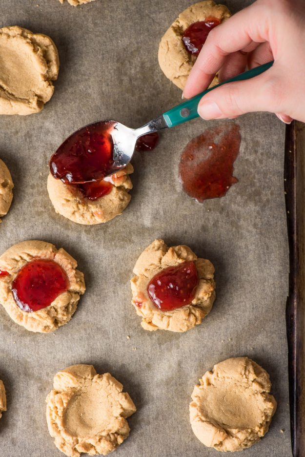 Peanut Butter Thumbprint Cookies with Jam NeighborFood