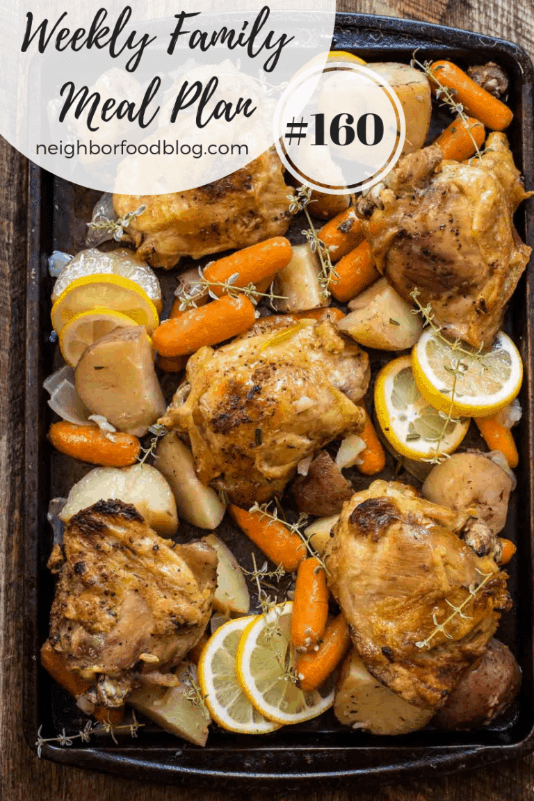 Weekly Family Meal Plan 161