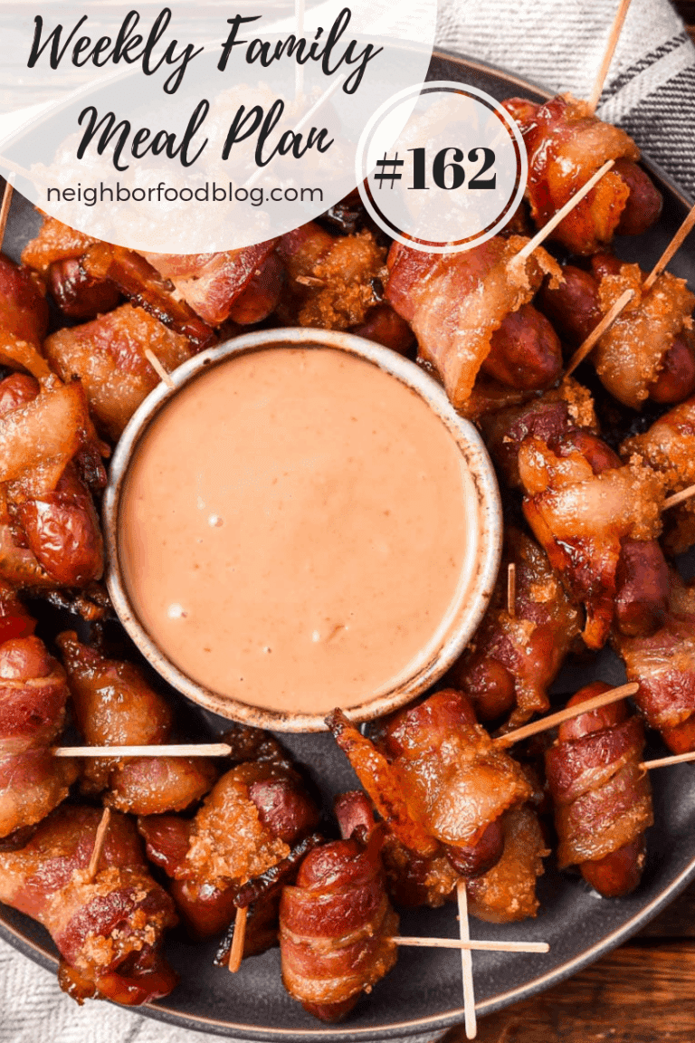 Weekly Family Meal Plan 162