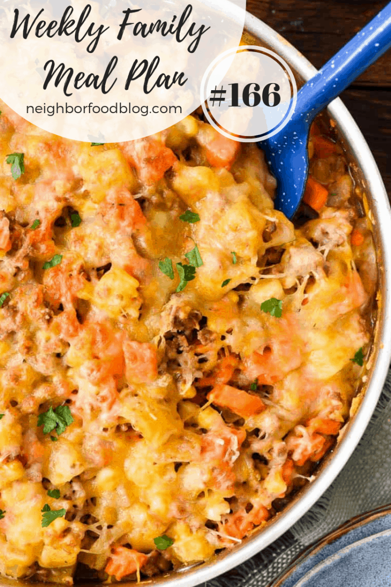 Weekly Family Meal Plan 166