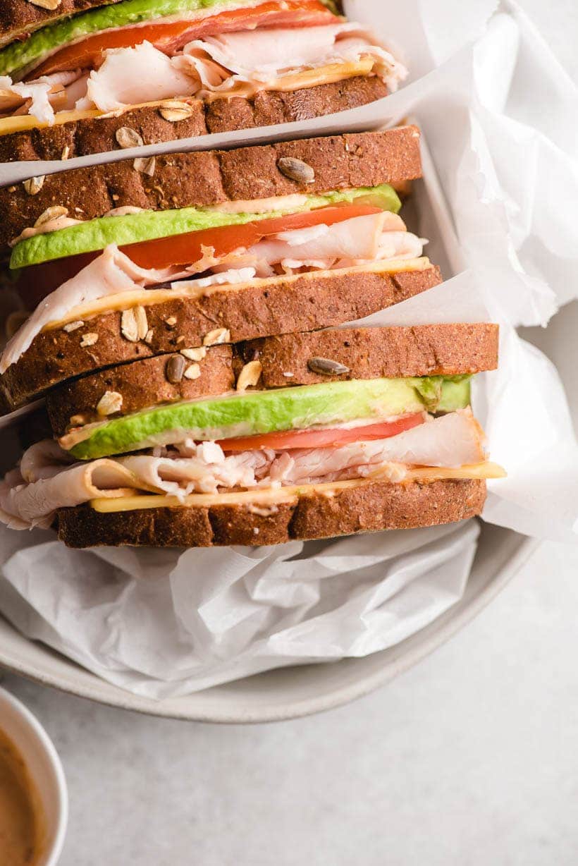 Turkey Avocado Sandwiches with Chipotle Mayonnaise