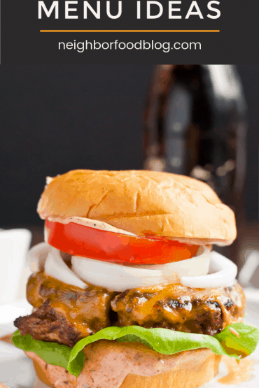 Cajun Burgers for a BBQ Menu