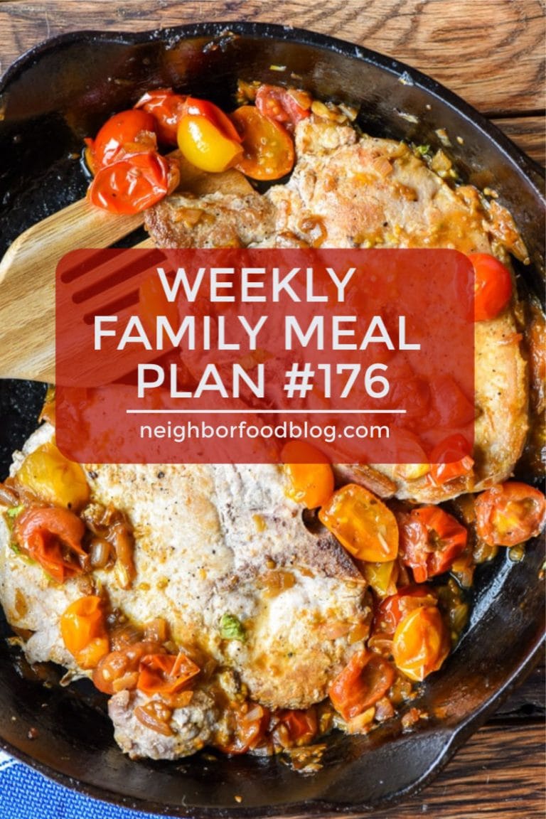 Weekly Family Meal Plan #176