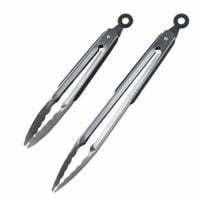 Stainless Steel Grill Tongs (Set of 12 inch and 9 inch)
