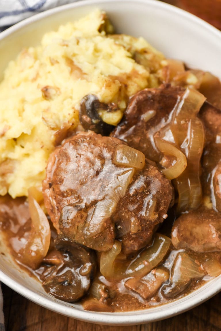 Easy Crock Pot Round Steak with Mushrooms