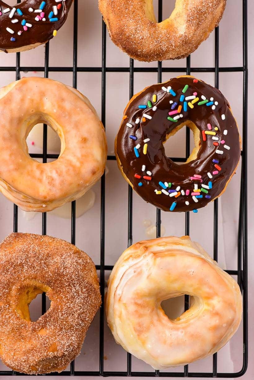 Air Fryer Biscuit Doughnuts - Just a Taste