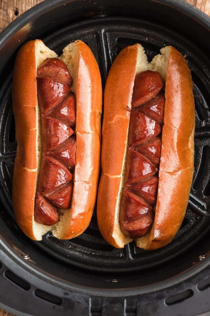 Air Fryer Hot Dogs - Dinners, Dishes, and Desserts