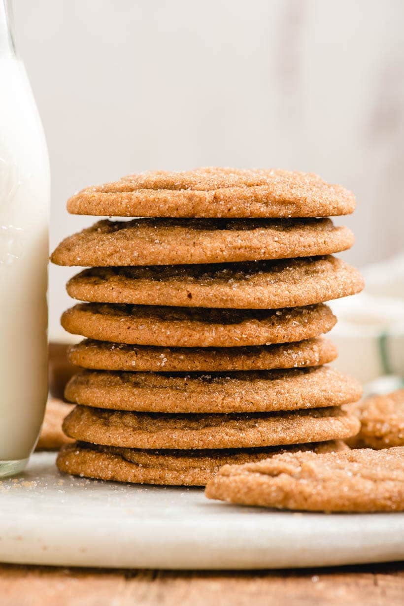 Stack of Molasses Spice Cookies