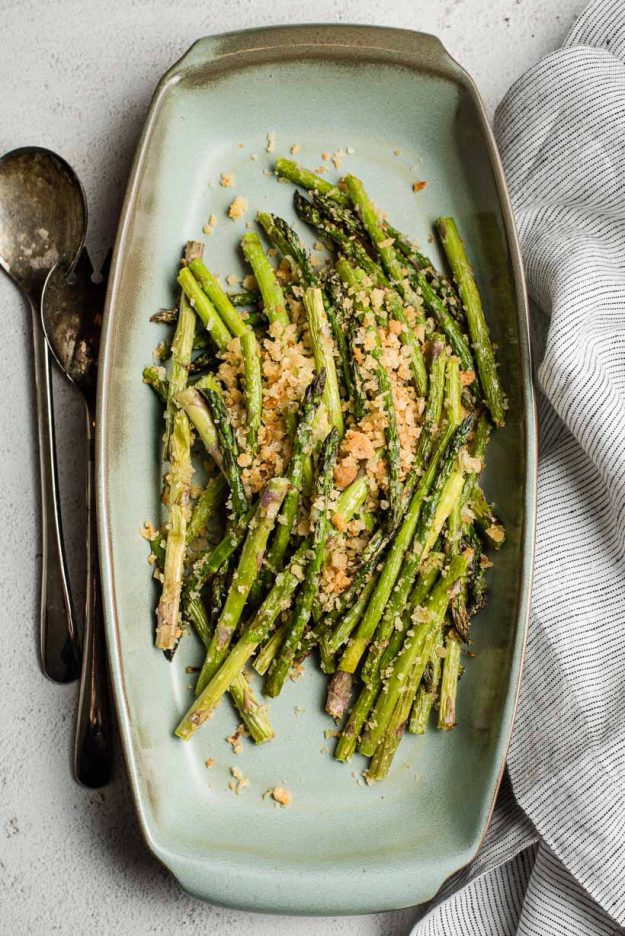 Air Fryer Asparagus with Garlic Breadcrumbs NeighborFood