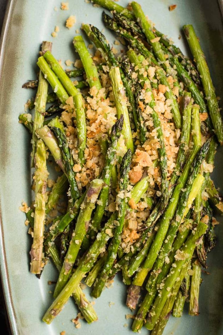 Air Fryer Asparagus with Garlic Breadcrumbs NeighborFood