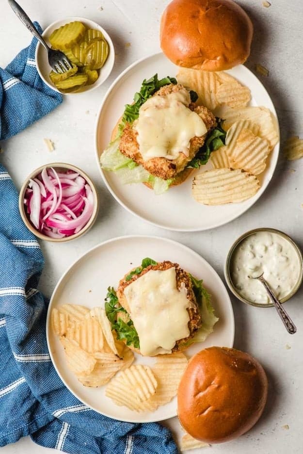 Crispy Air Fryer Cod Fish Sandwiches NeighborFood