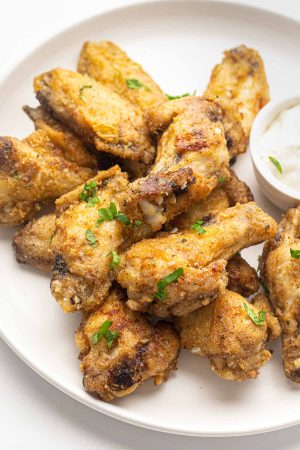 Air Fryer Garlic Parmesan Wings - NeighborFood