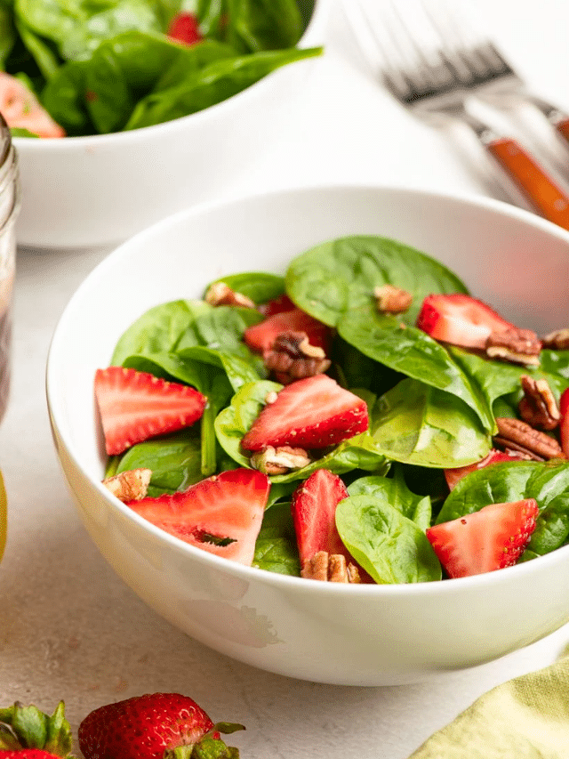 Strawberry Spinach Salad with Sweet Lemon Dressing Story