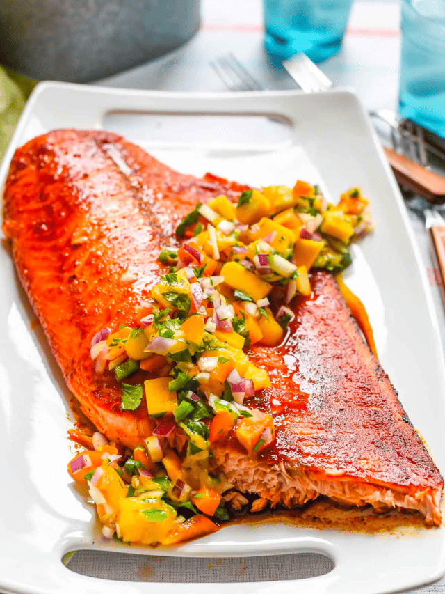 Grilled Salmon with Mango Salsa Story