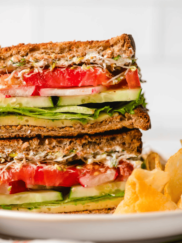 The Best Veggie Sandwich with Cream Cheese Story