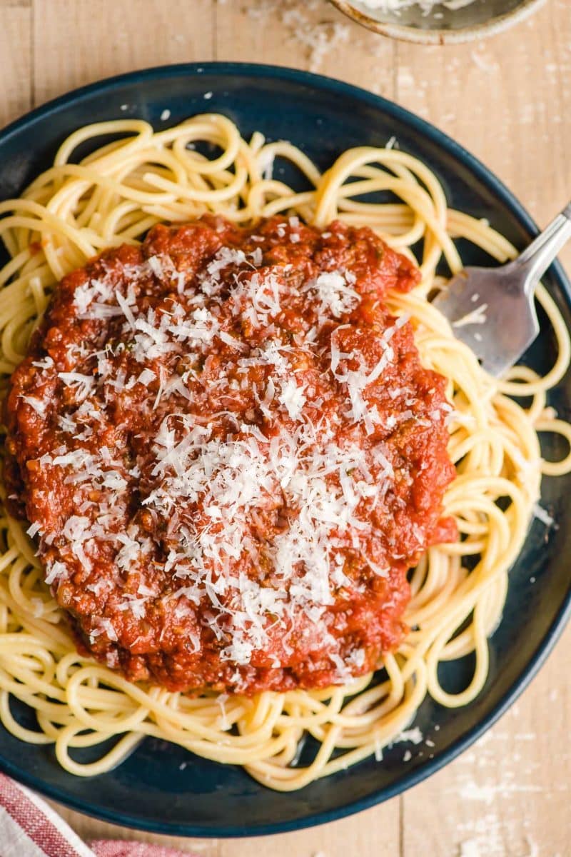 Crock Pot Spaghetti Sauce with Ground Beef NeighborFood