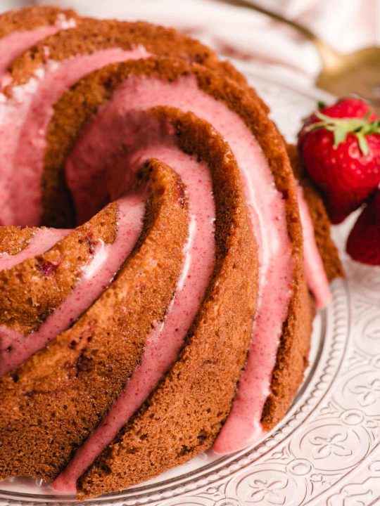 Roasted Strawberry-Mascarpone Bundt Cake - Bake from Scratch