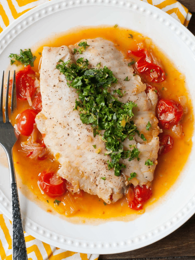 Easy Poached Tilapia with Tomato Wine Broth Story