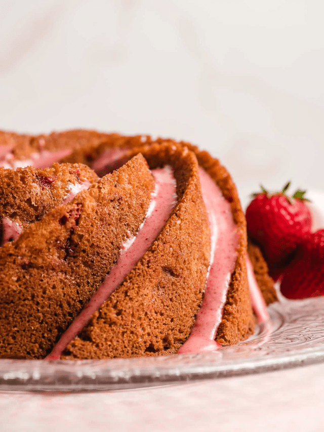 Strawberry Bundt Cake with Strawberry Glaze Story