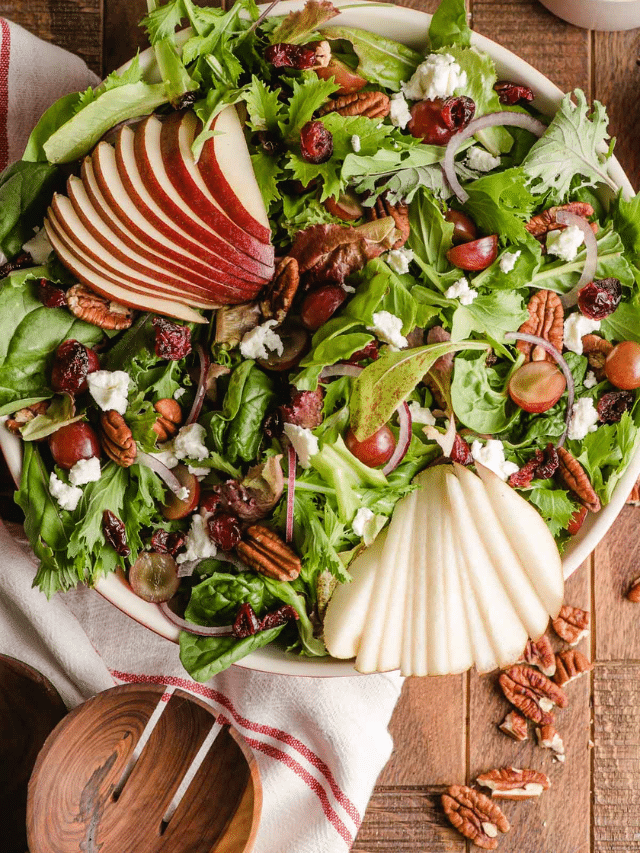 Autumn Salad with Pear and Goat Cheese Story