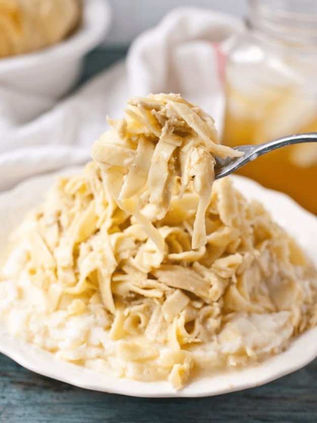 Amish Chicken and Noodles in the Slow Cooker-Cover image