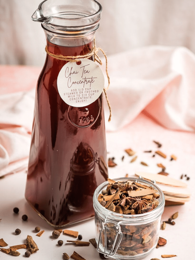 Chai Tea Concentrate for Homemade Lattes Story