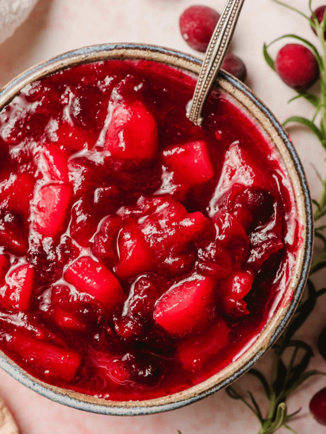 Cranberry Pear Sauce Story