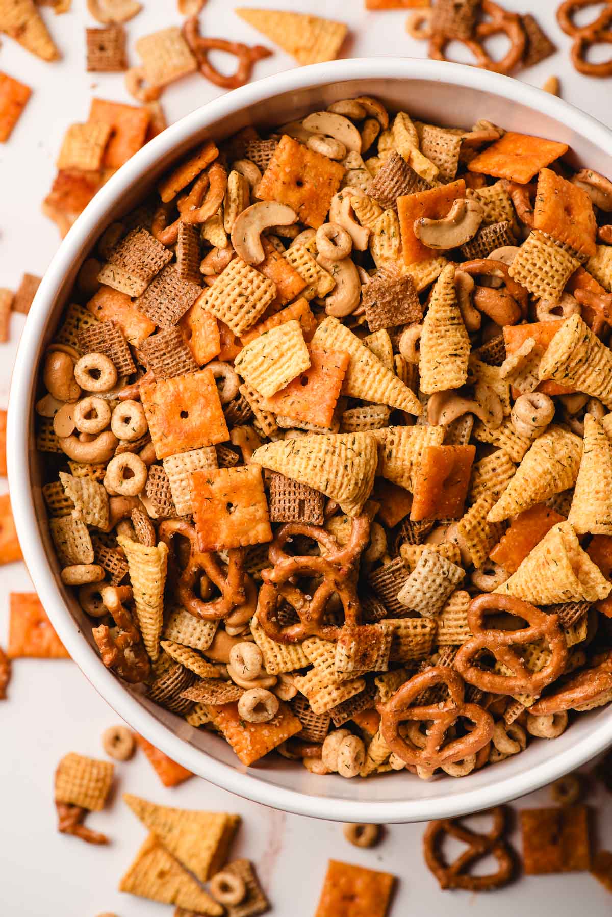 Savory Ranch Chex Mix for Parties (sweet and salty!)