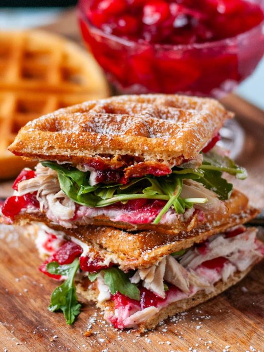 Turkey & Swiss Waffle Panini - Yummy Healthy Easy