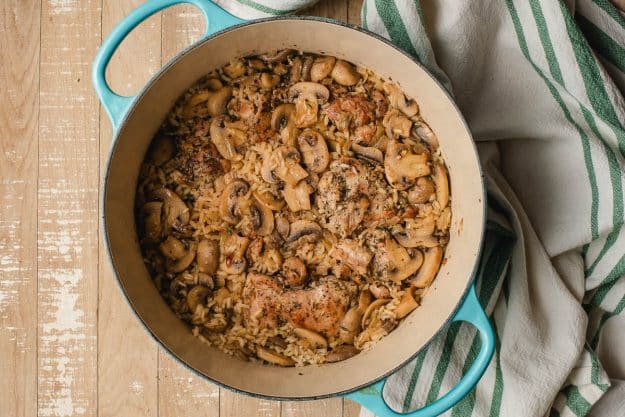 Creamy Mushroom Chicken and Rice - NeighborFood