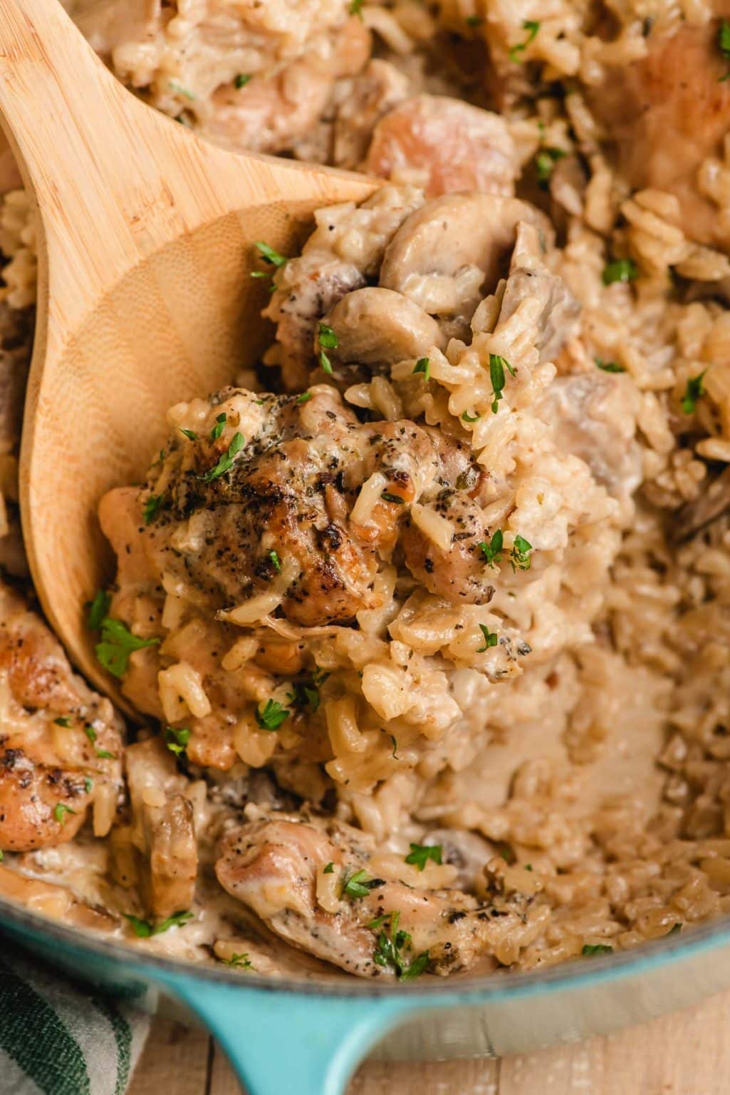 Creamy Mushroom Chicken and Rice - NeighborFood
