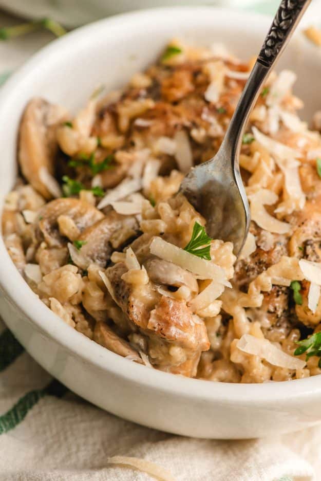 Creamy Mushroom Chicken and Rice - NeighborFood