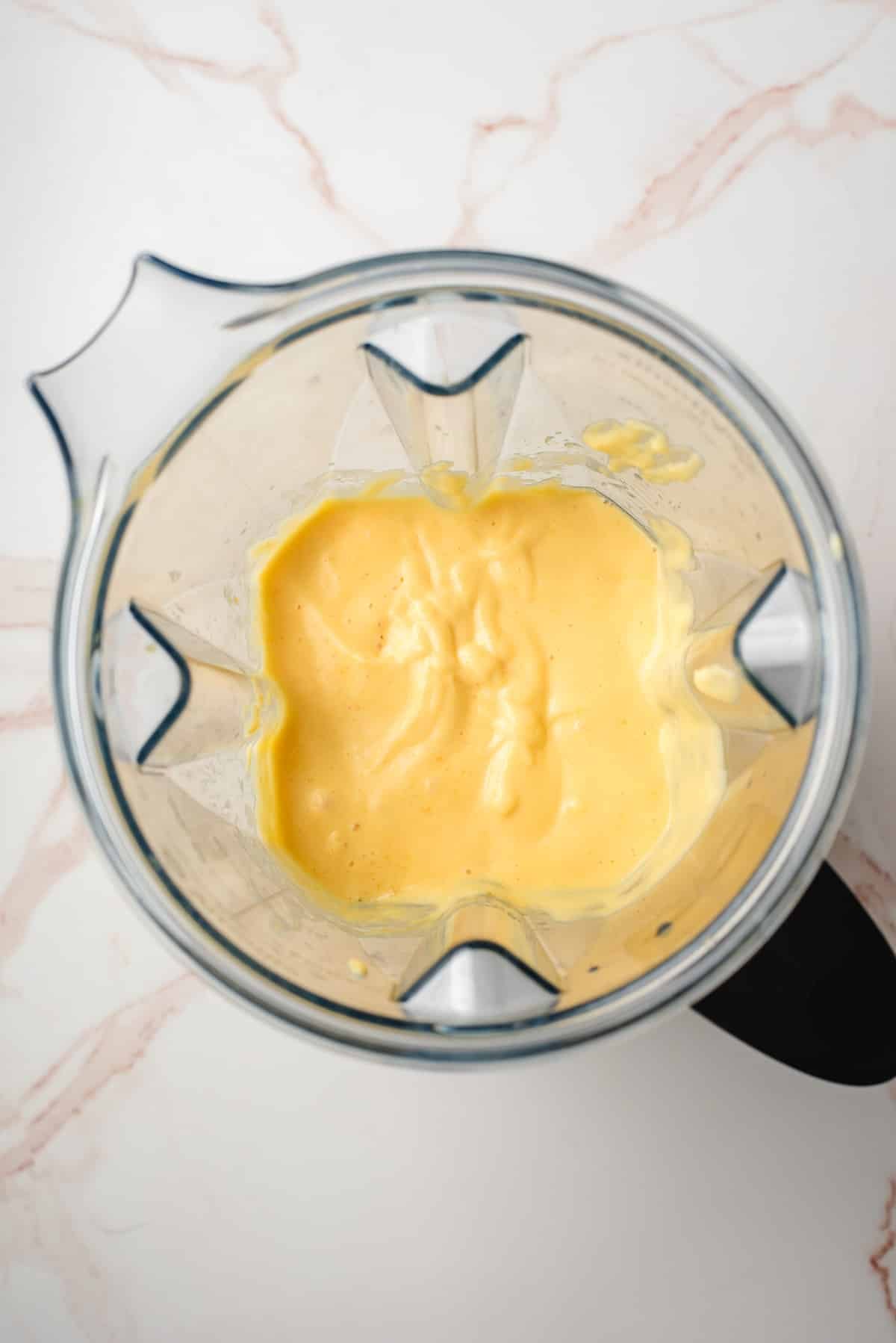 ingredients in a blender, blended to smooth.