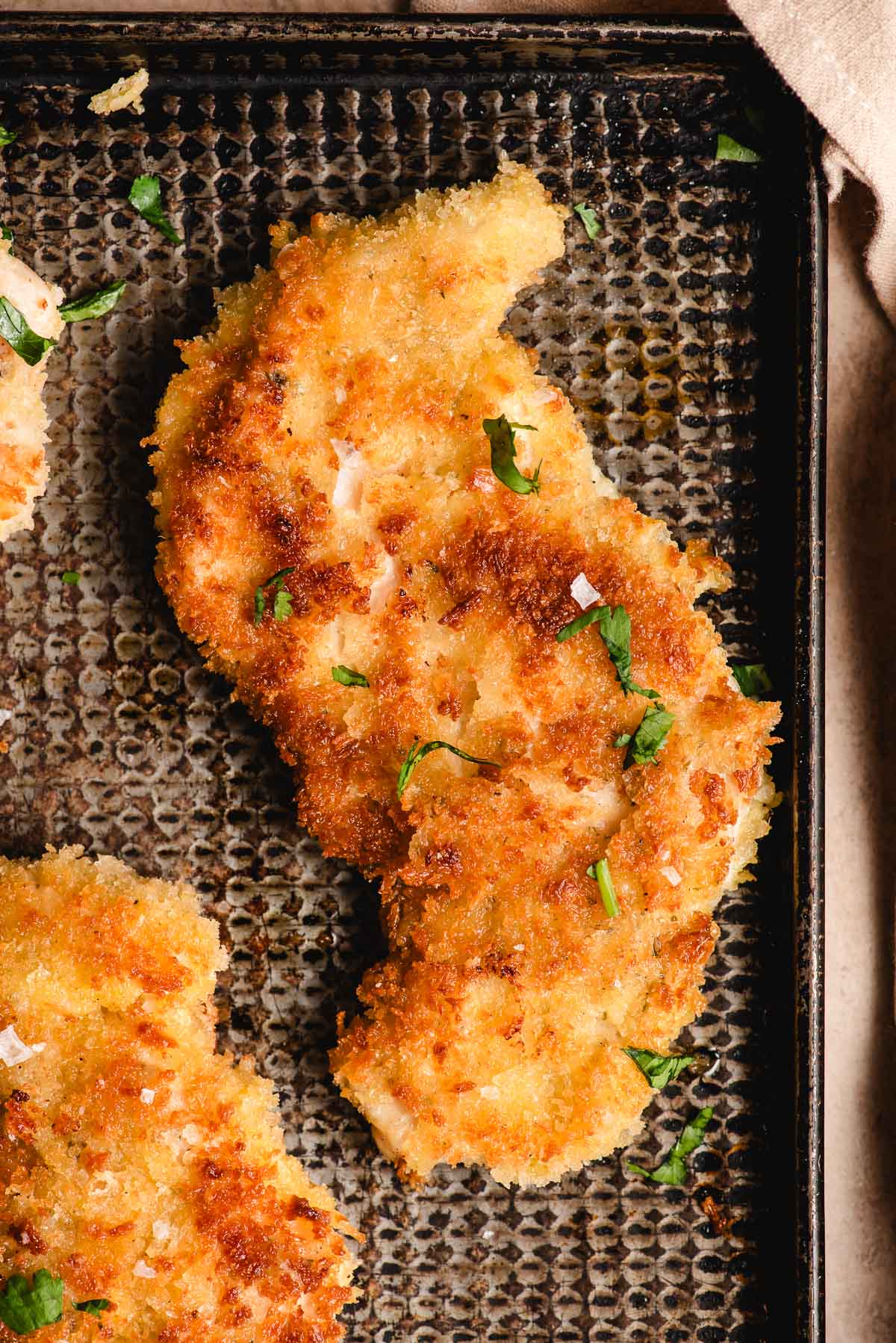 warming up a chicken cutlet in the air fryer